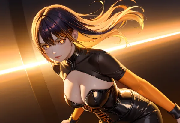 ネオン街に舞う黒い影の女スパイ