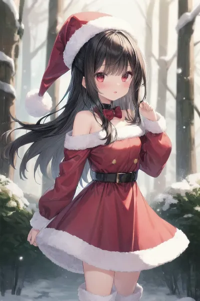 クリスマス衣装なうちの子