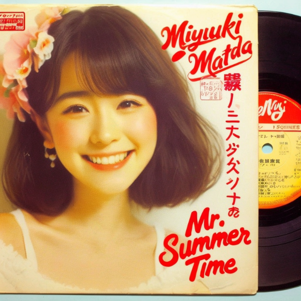 80年代アイドル歌手・LPレコードジャケット風～🎵3