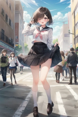 パンツは見ちゃだーめ♡