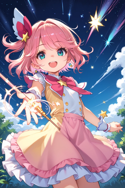 流れ星が出せる魔法少女💫