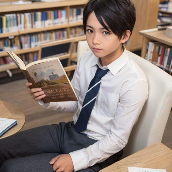 本を読むショタ