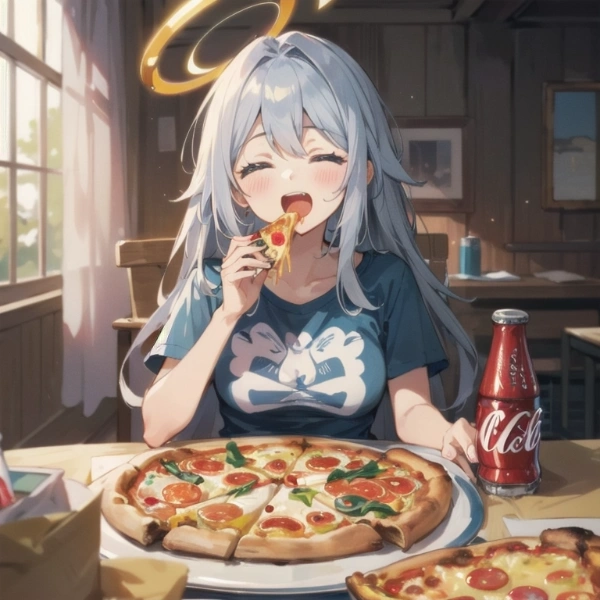 運動後のピザはうまい