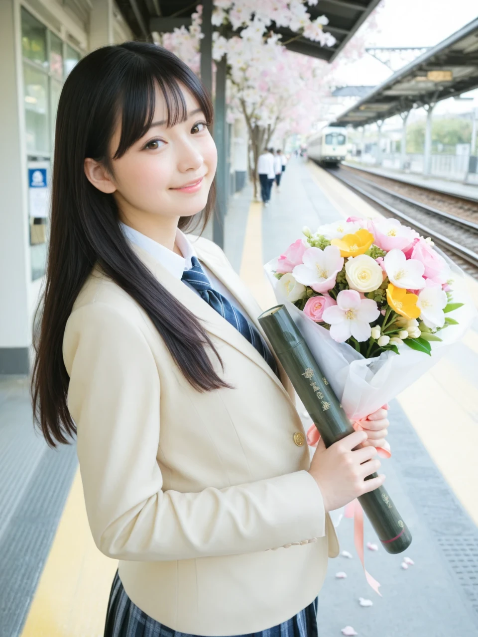 ブレザータイプの女子高生・女子中学生の制服Japanese Blazer School Uniformのサンプル画像