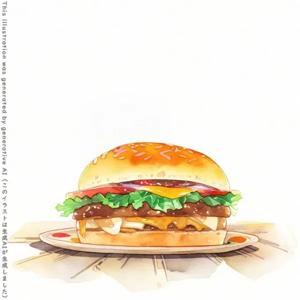 夕暮れのダイナーで待つ、黄金のチーズバーガー