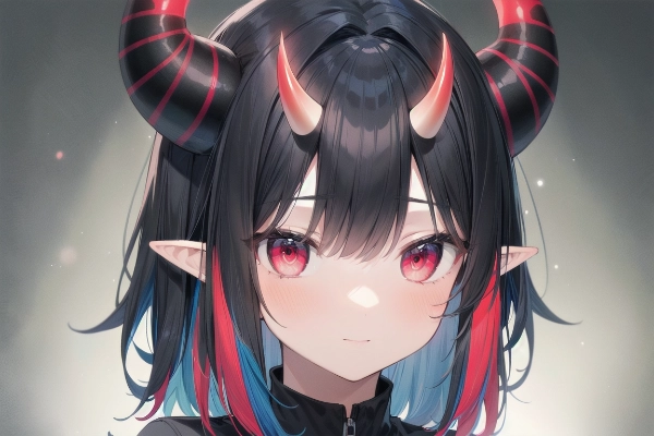 エルフ族と魔族のハーフ娘ちゃん