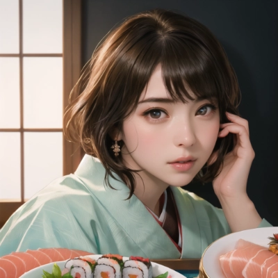 異国の日本料理店，Japanese restaurant in a foreign country.