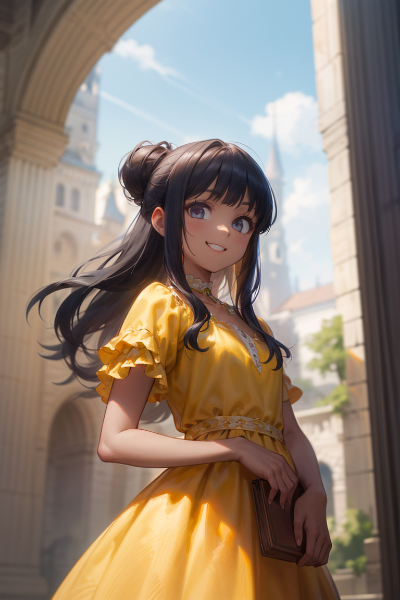 ハーフアップにしたうちの娘たち（総督令嬢）