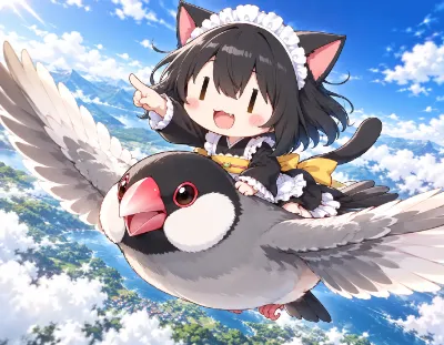 ヘタぐるみon文鳥！