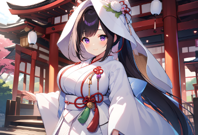 白無垢花嫁のモデルを頼まれた凜華ちゃん