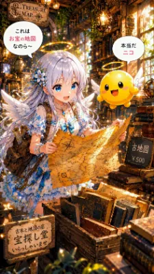 天使のルルエルと二コの伝説のお宝さがしなのら～