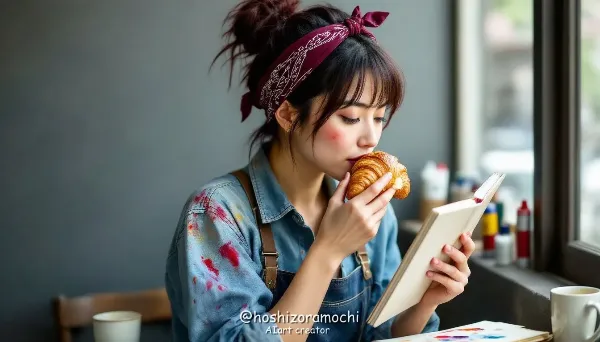 アーティストの朝、創造とバター - Artist's Morning, Creativity and Butter