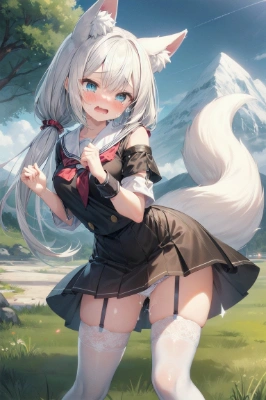 白髪少女