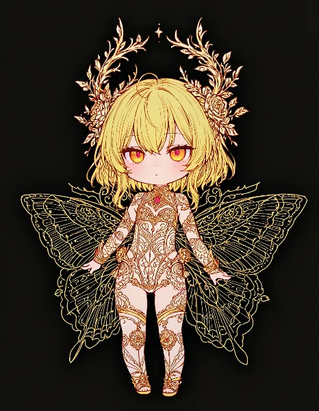 黄金の蝶翼妖精