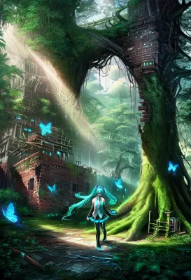 森の廃墟