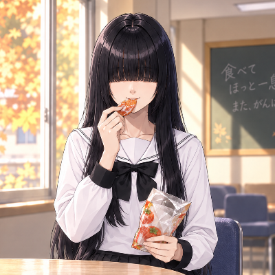 10/2 おやつ/干し柿（暗子ちゃん）