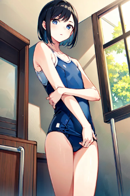 水着姿の男の子