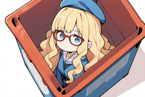 【カラコン】空コンテナの中にいるぜんざい