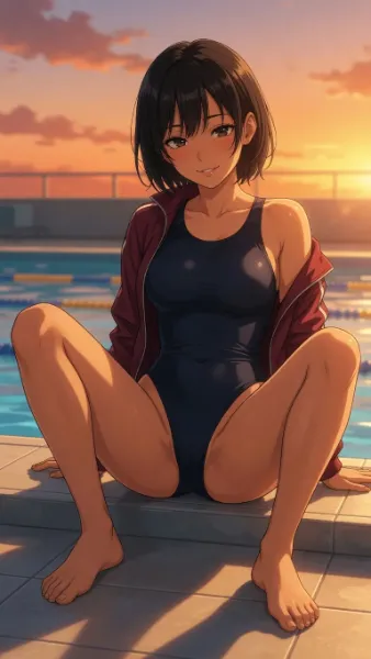 夕日