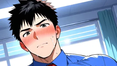 男に跨がって乳首をいたずらされる筋肉自慢リーマンをさあ召しあがれ