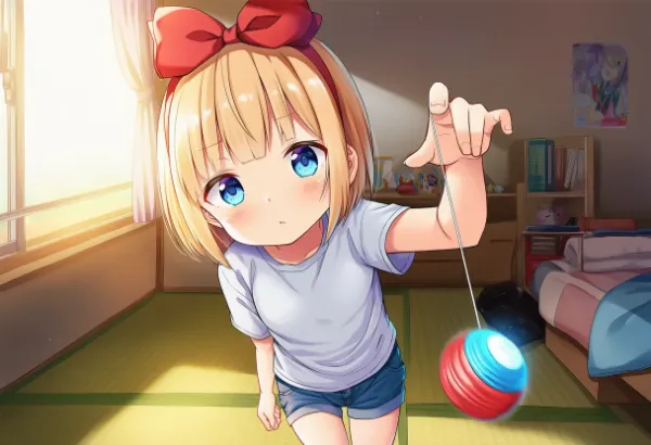 ヨーヨーしているよー