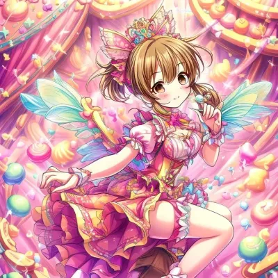 お菓子の国で輝く小さな妖精