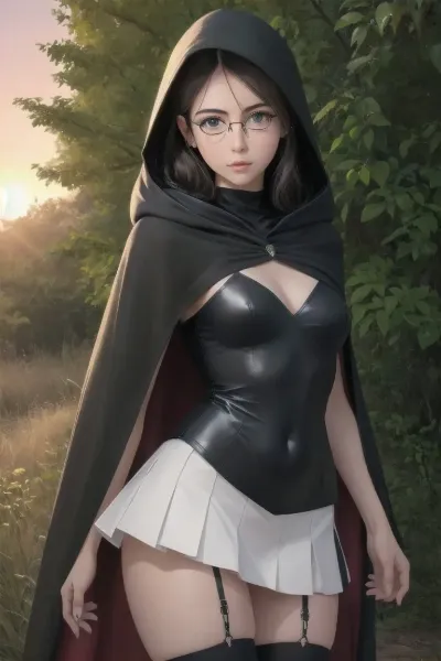 黒いマントの少女