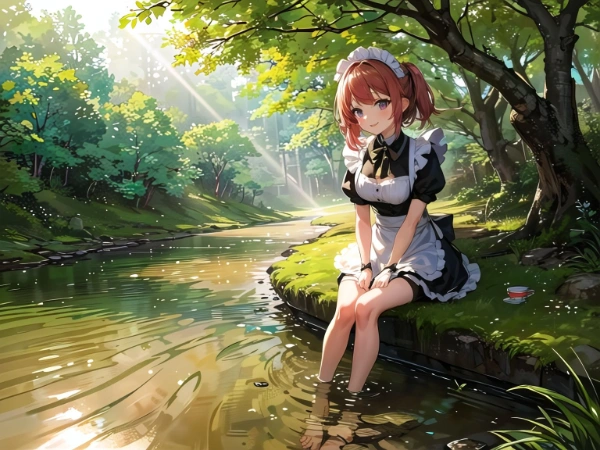 せせらぎのメイドさん