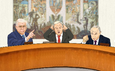 あんたに言われたくない（Three Leaders at the Table – A Political Satire）