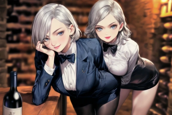 ワインの先生？　silver-haired sommelier