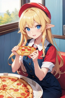 美少女 ピザ