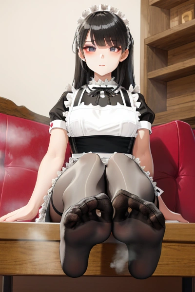 困惑するメイドさん