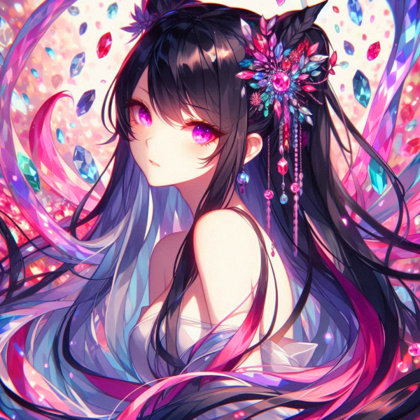 グラデーションな宝石と、猫耳なうちの子★(11枚)