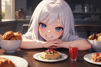 銀髪少女1