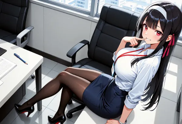 九条リオナのスーツ姿