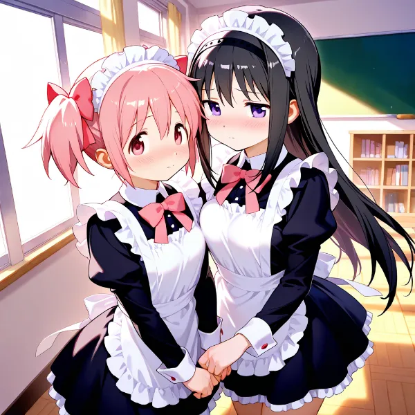 メイド服の秘密の教室約束