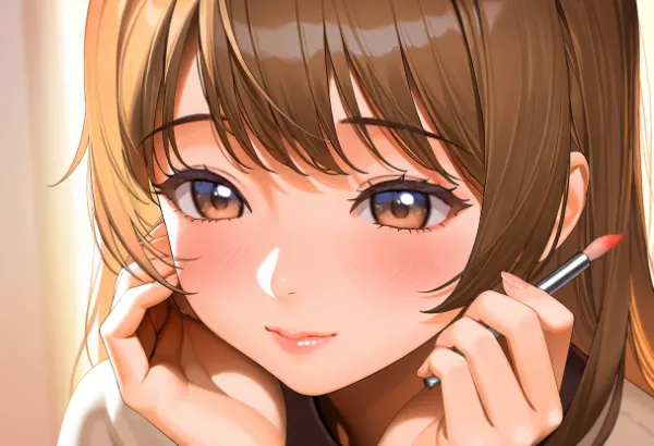 マスカラと女の子