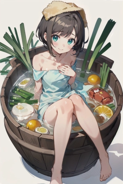 妖精さん「ご注文の蟹鍋と牡蠣鍋と…柚子湯お待ちっ！！」