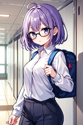 紫髪の女の子