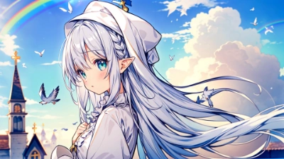 虹と少女