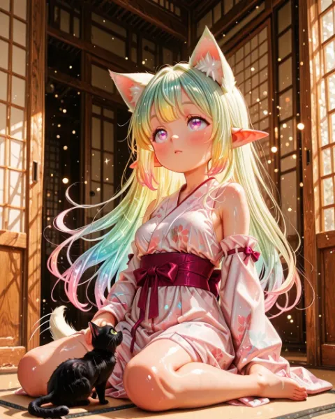 3枚）何かが見えてる猫娘さん