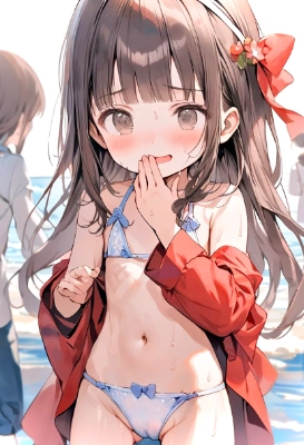 マイクロビキニの女の子