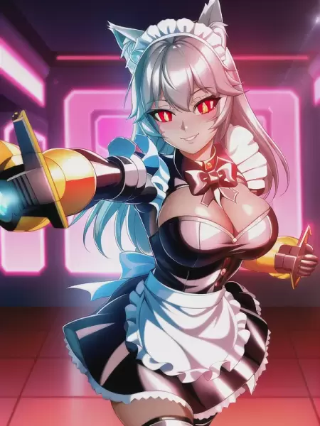 猫耳メイドロボットガール