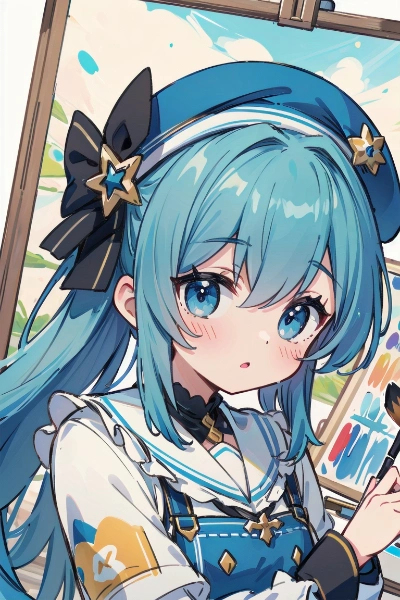 ベレー帽の女の子