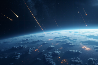 降り注ぐ流れ星