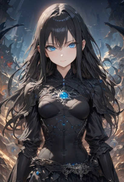 ファンタジー　黒髪姫