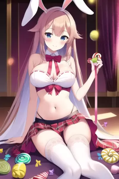 大晦日はキルト巫女服のウサミミちゃんと一緒に。