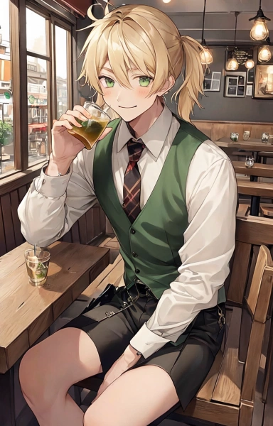 カフェで一休み