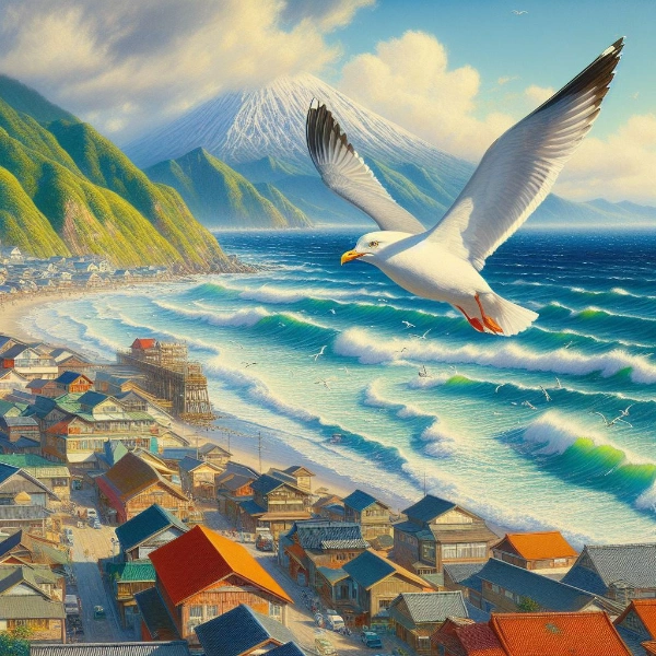 嘘絵画八百景 『海猫』