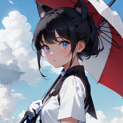 白手袋をした少女
